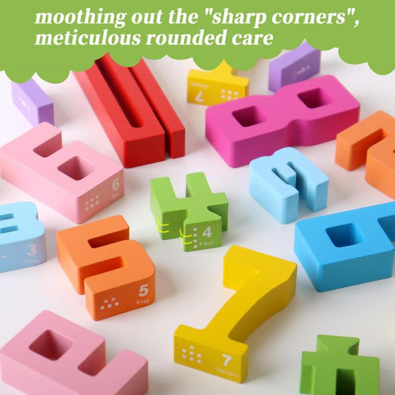 Wooden Number Building Block
