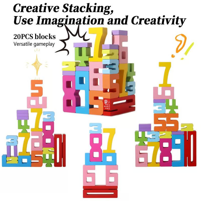 Wooden Number Building Block