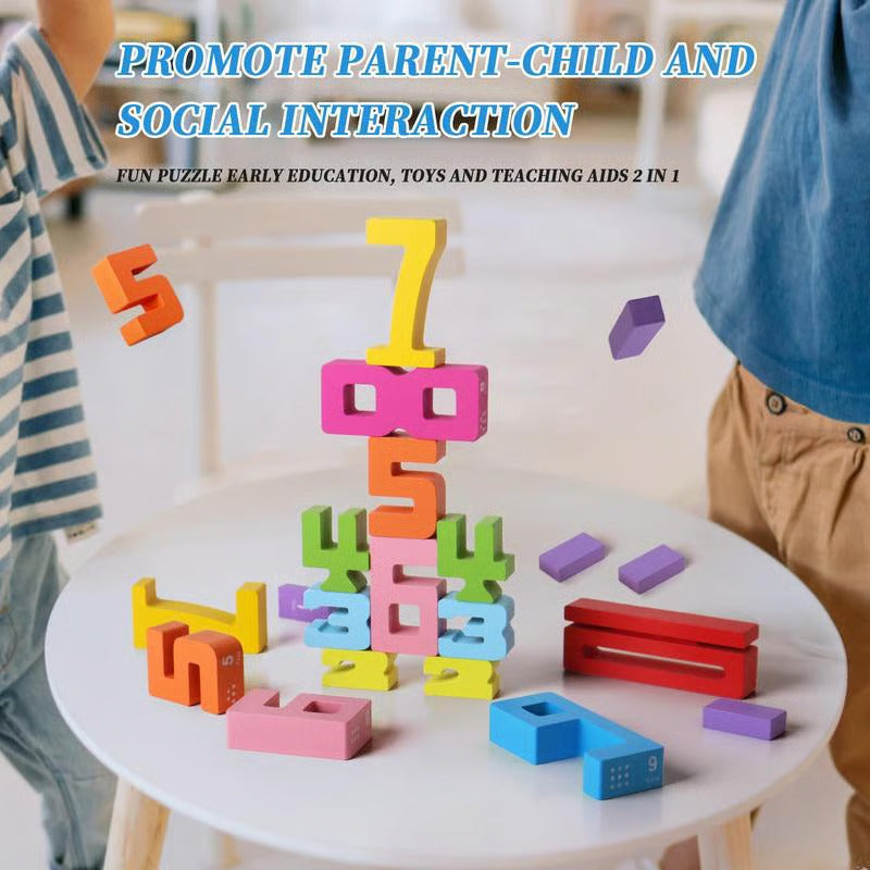 Wooden Number Building Block